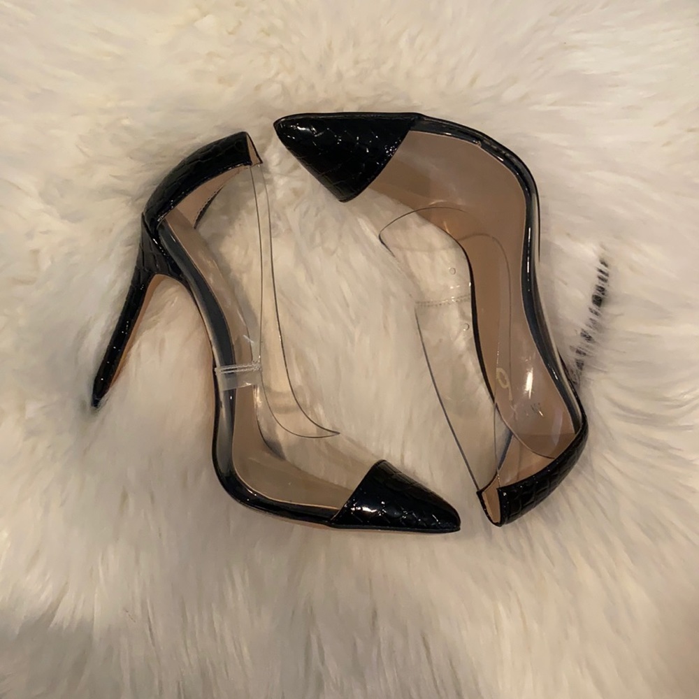 Clear heels